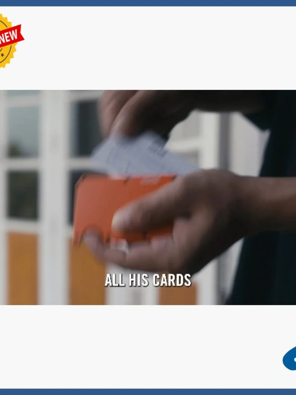 Slim RFID Blocking Wallet with Money Clip Holds 12 Cards